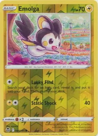 Silver Tempest Emolga #54/195 reverse holo